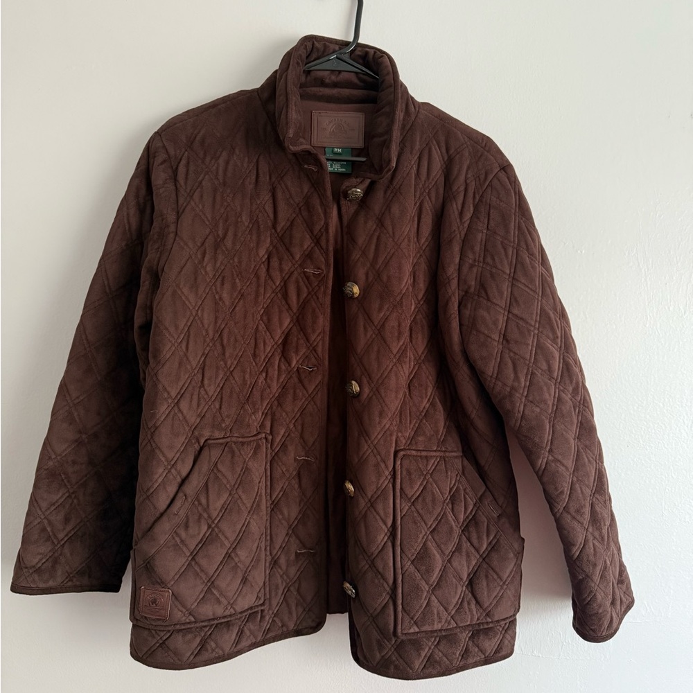 Lauren Ralph Lauren Brown Quilted Jacket Size M